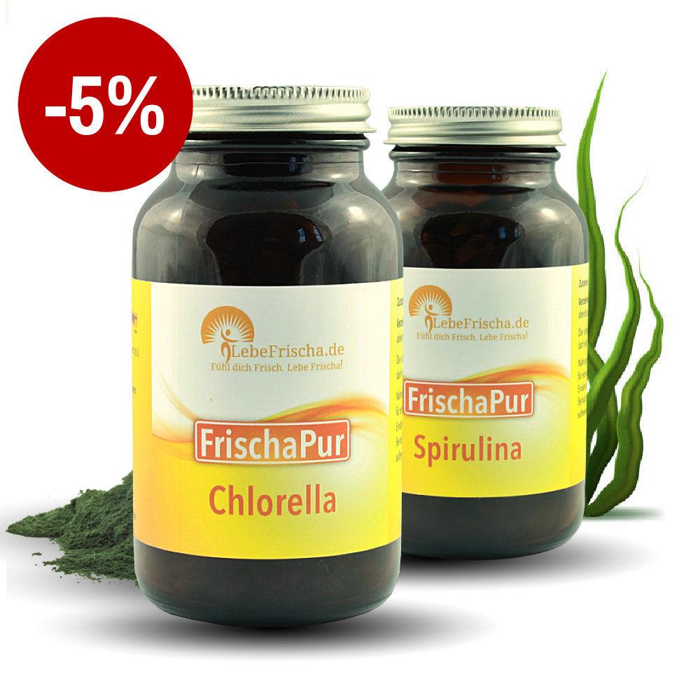 LebeFrischa unser "Algen Paket" mit Chlorella und Spirulina kaufen